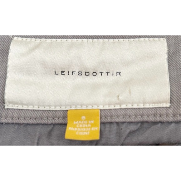 Anthropologie Leifsdottir Alicante Denim Gray Quilted Mini Skirt Size 8 - Picture 14 of 14